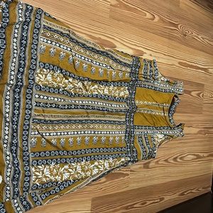 maurice’s yellow and navy dress